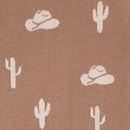 Cactus Knit Long Sleeve Crewneck Sweater