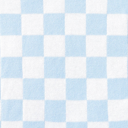Blue Checker Baby Knit Playsuit