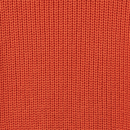 Classic Knit Baby Sweater in Orange Rust
