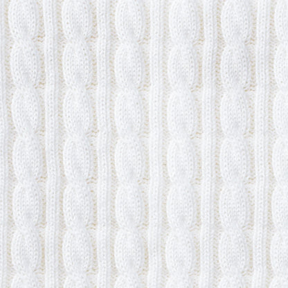 Classic Cable Knit Baby Sweater in White