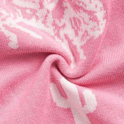 Cowgirl Baby Knit Button Romper