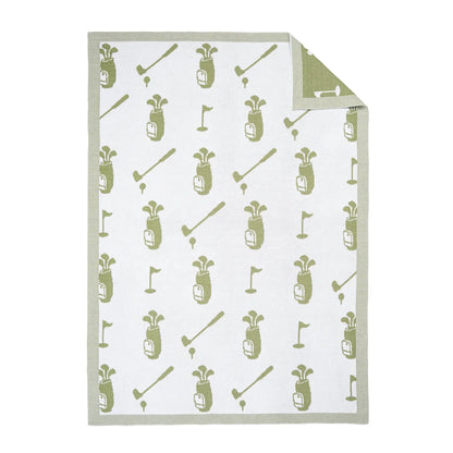 Golf Jacquard Knit Baby Blanket