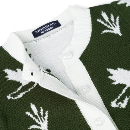 Mallard Duck Baby Knit Button Romper