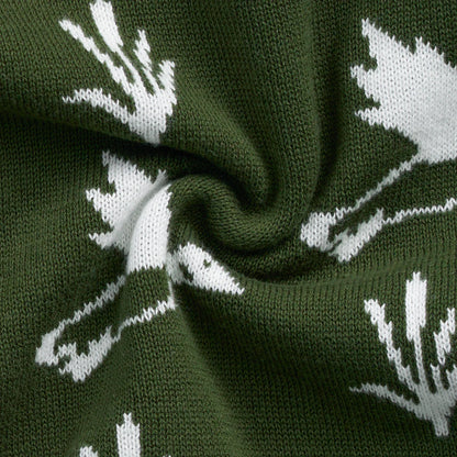 Mallard Duck Knit Long Sleeve Crewneck Sweater