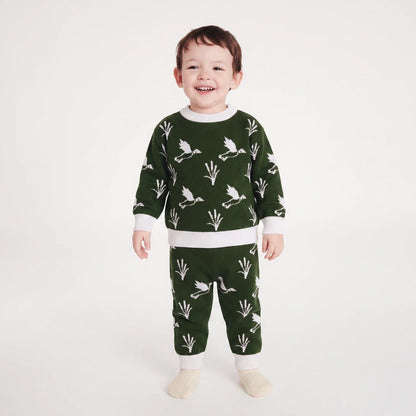 Mallard Duck Knit Jogger Pants