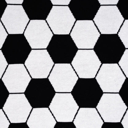 Soccer Jacquard Knit Baby Blanket