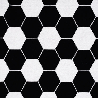Soccer Jacquard Knit Baby Blanket