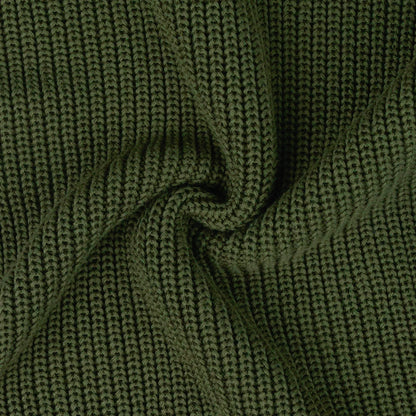 Baby Knit Romper Snap Closure in Forest Green