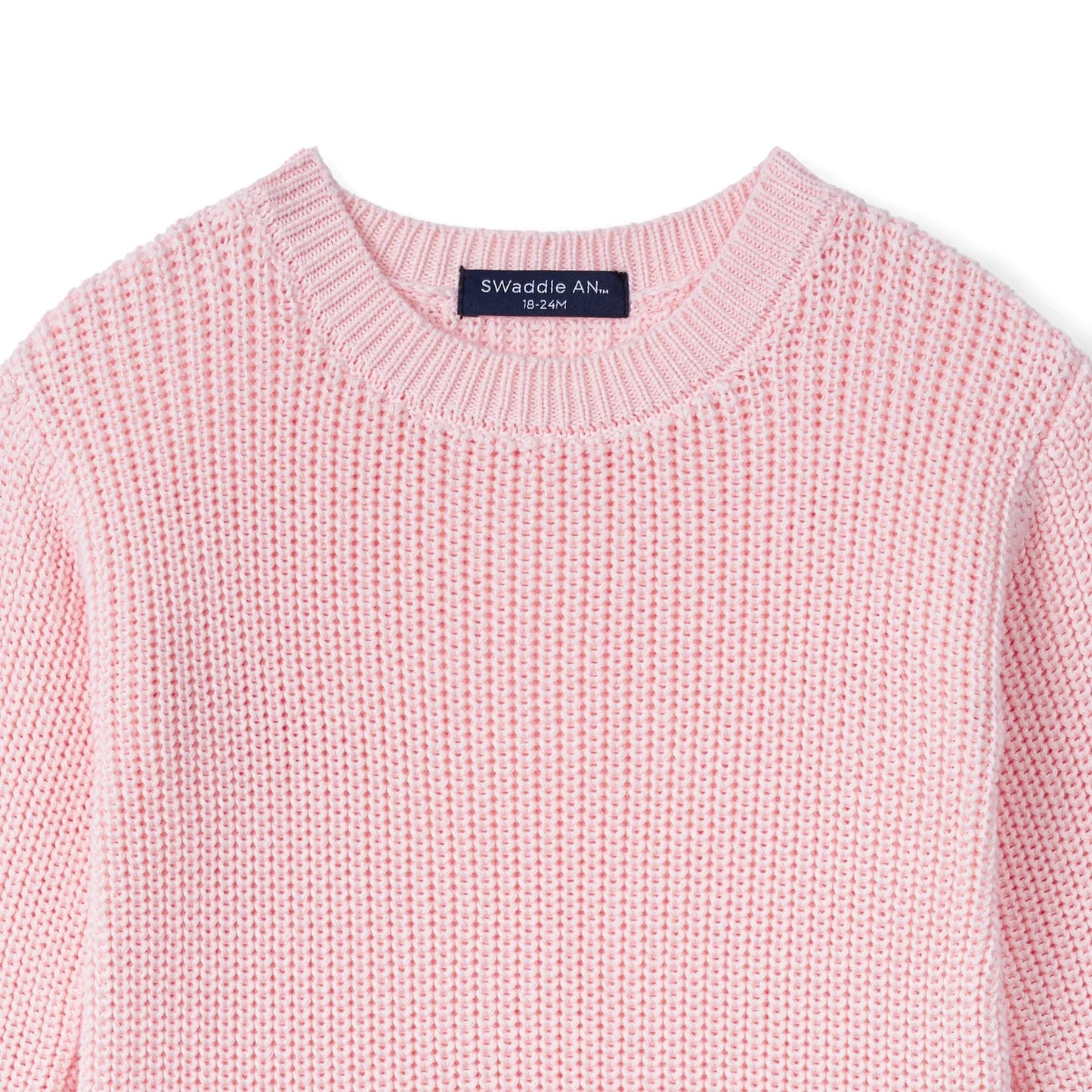 Baby Knit Romper Snap Closure in Pink