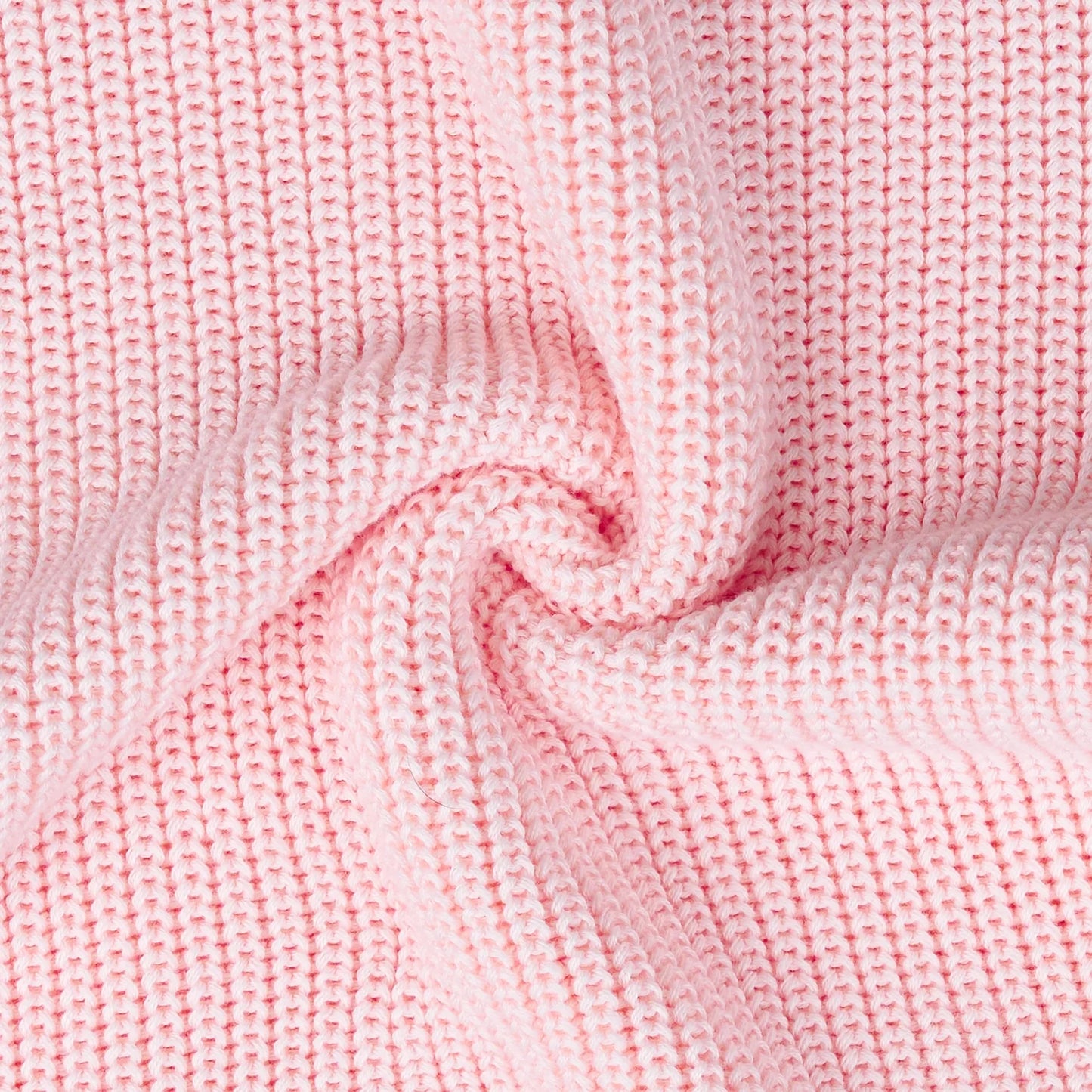 Baby Knit Romper Snap Closure in Pink
