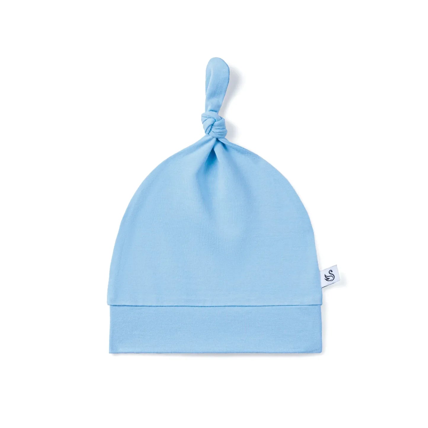 Baby Knotted Cap in Blue Bell