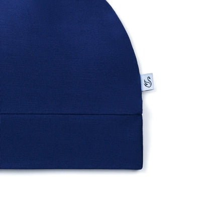 Baby Knotted Cap in Blue Depths
