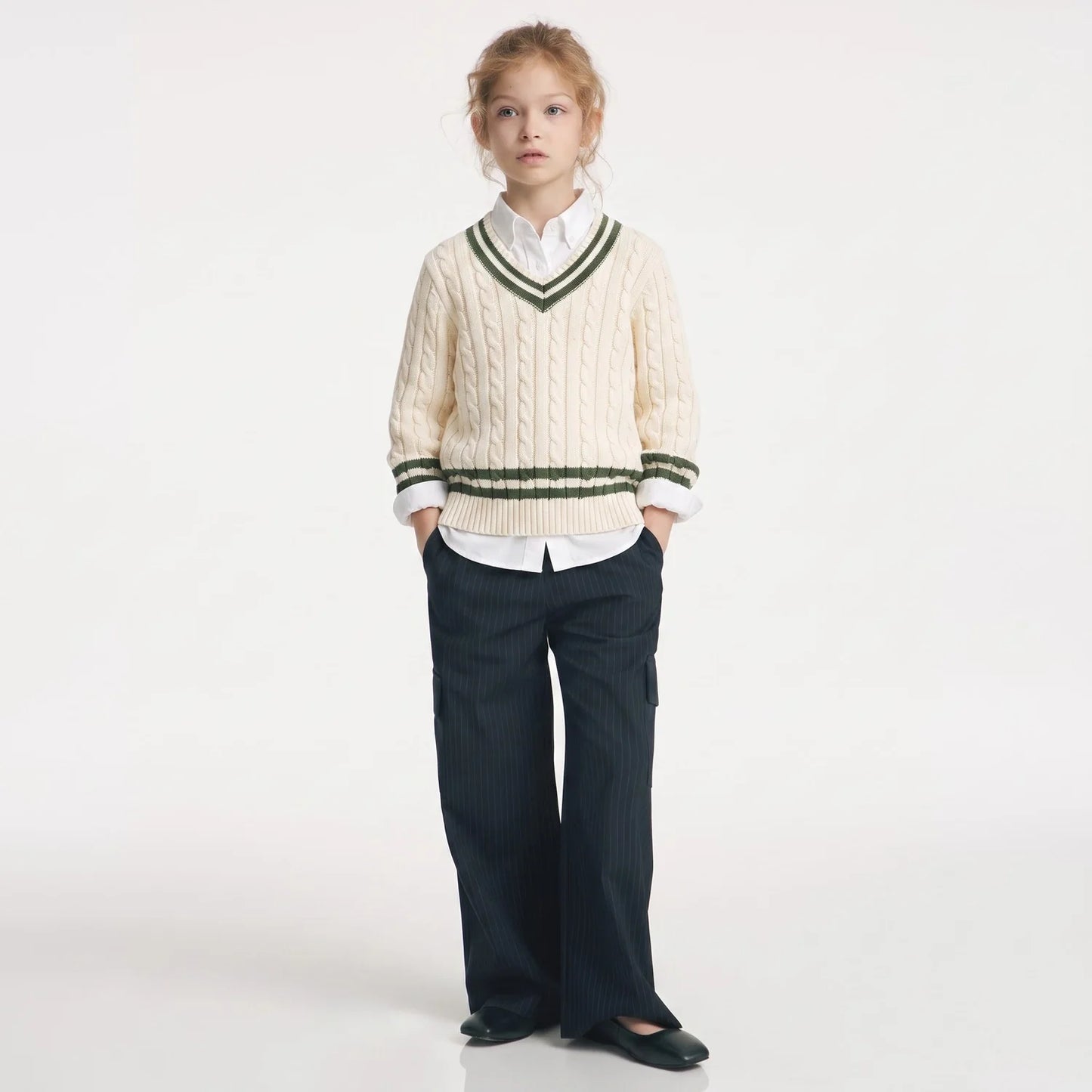 Signature Cable Knit Cricket Kids Sweater