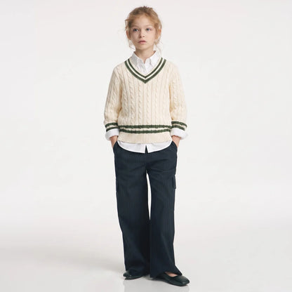 Signature Cable Knit Cricket Kids Sweater