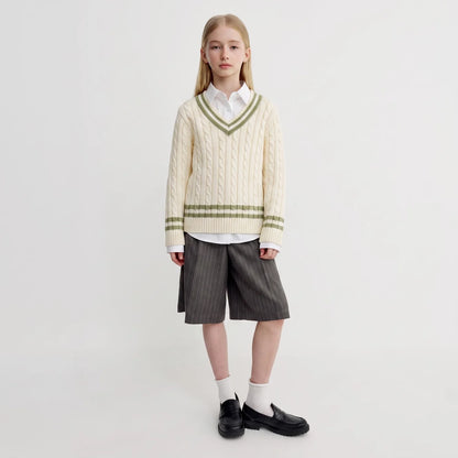Signature Cable Knit Cricket Kids Sweater