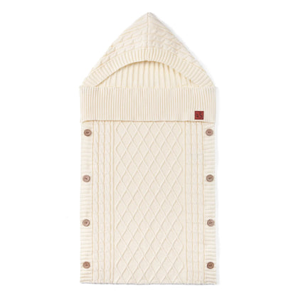 Cable Knit Baby Sleep Sack in Cream