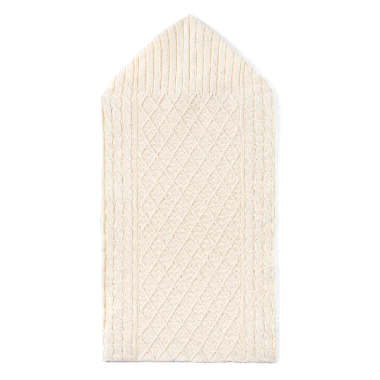 Cable Knit Baby Sleep Sack in Cream