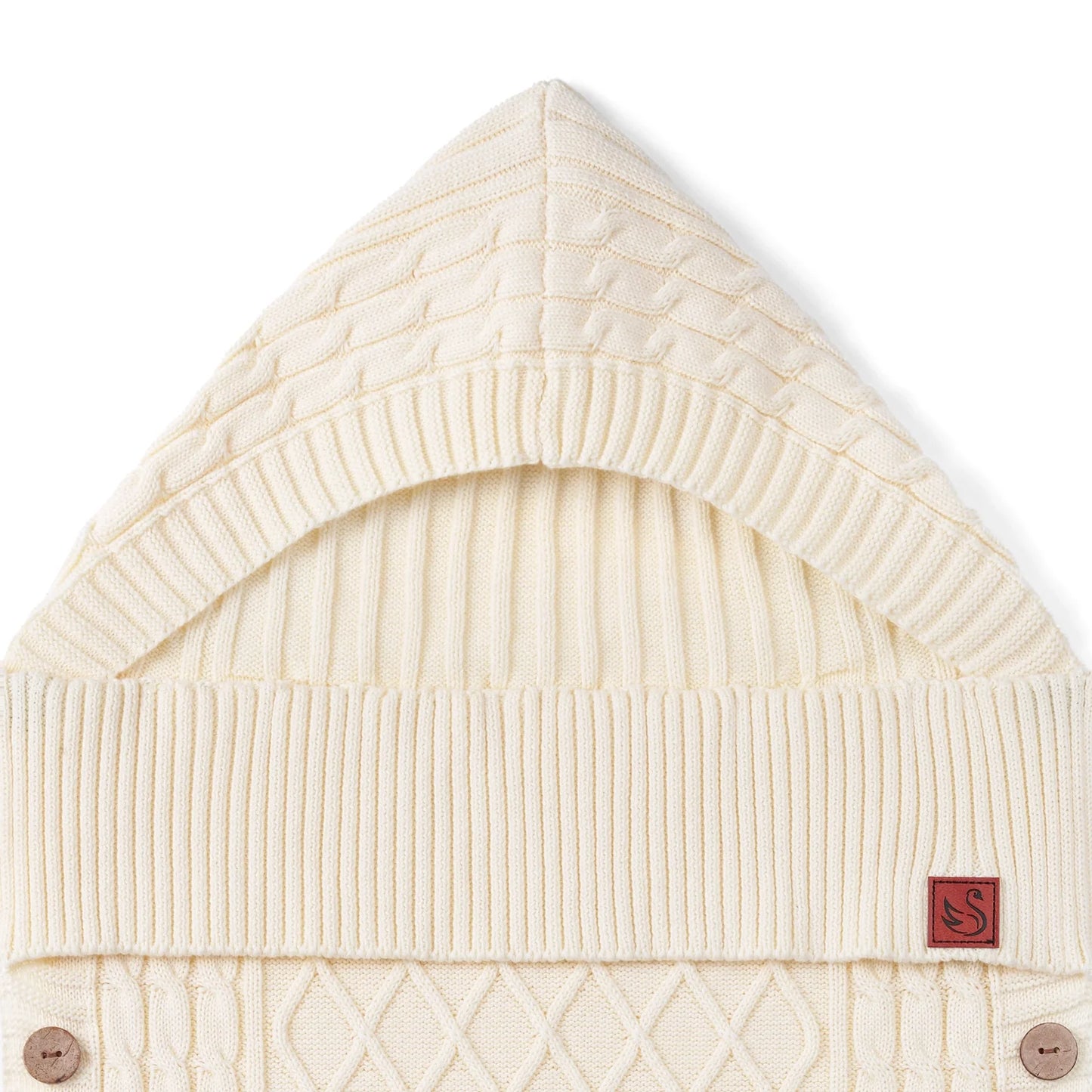 Cable Knit Baby Sleep Sack in Cream