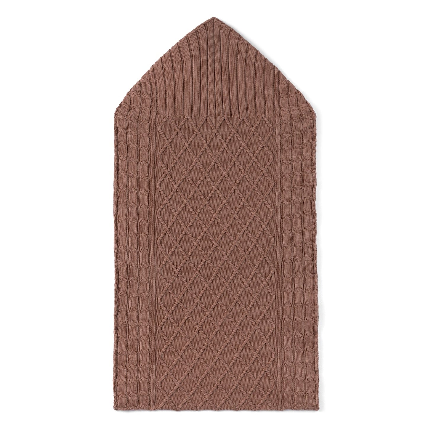 Cable Knit Baby Sleep Sack in Mocha