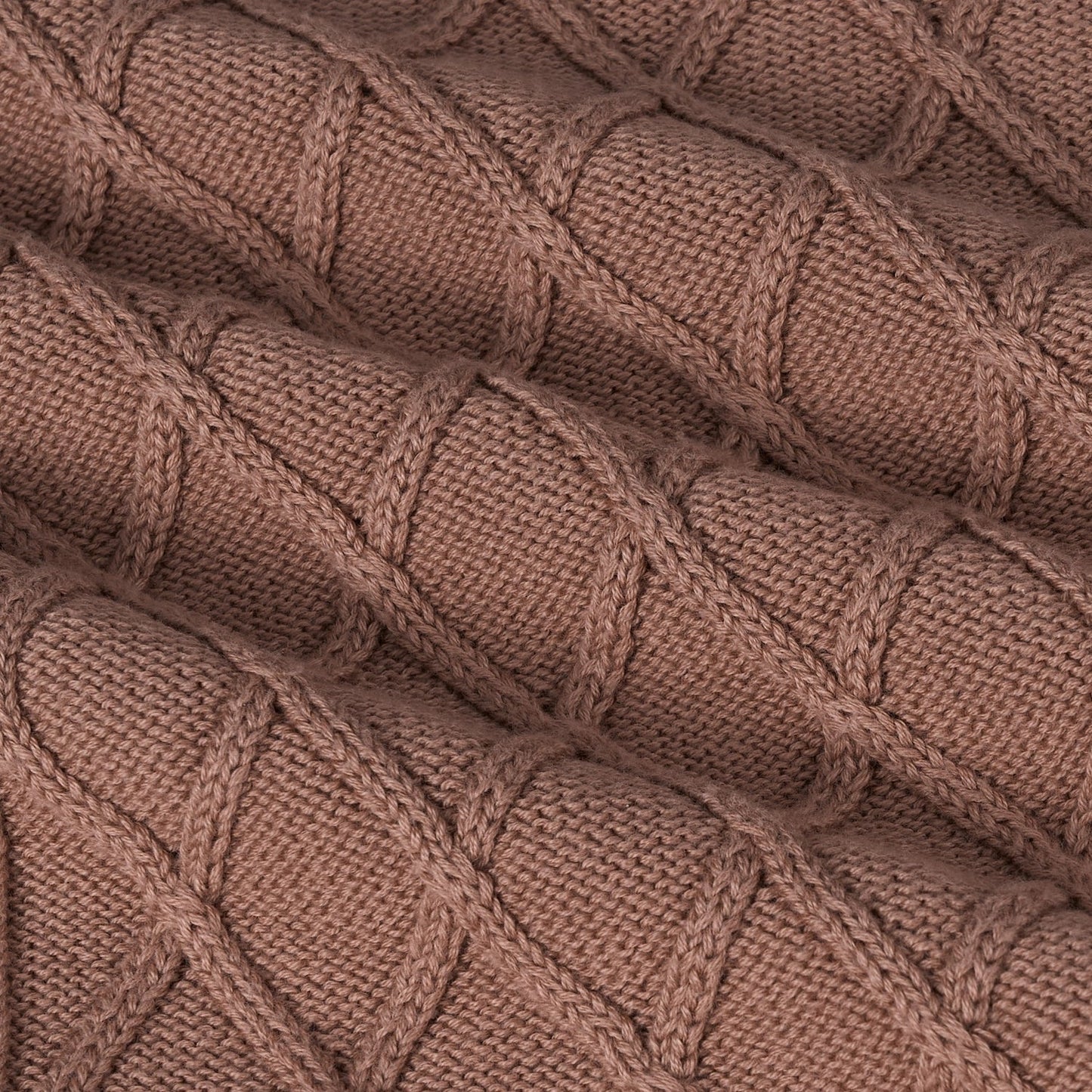 Cable Knit Baby Sleep Sack in Mocha