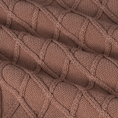 Cable Knit Baby Sleep Sack in Mocha