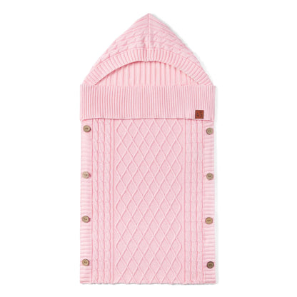 Cable Knit Baby Sleep Sack in Pink