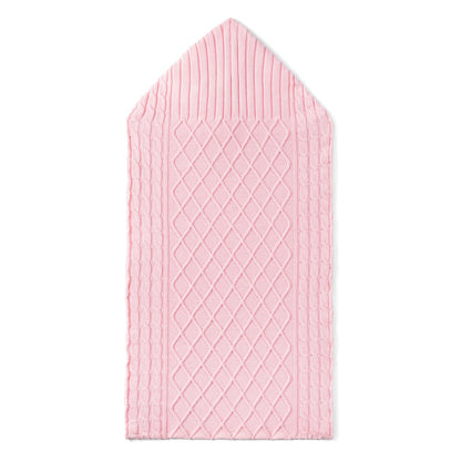Cable Knit Baby Sleep Sack in Pink