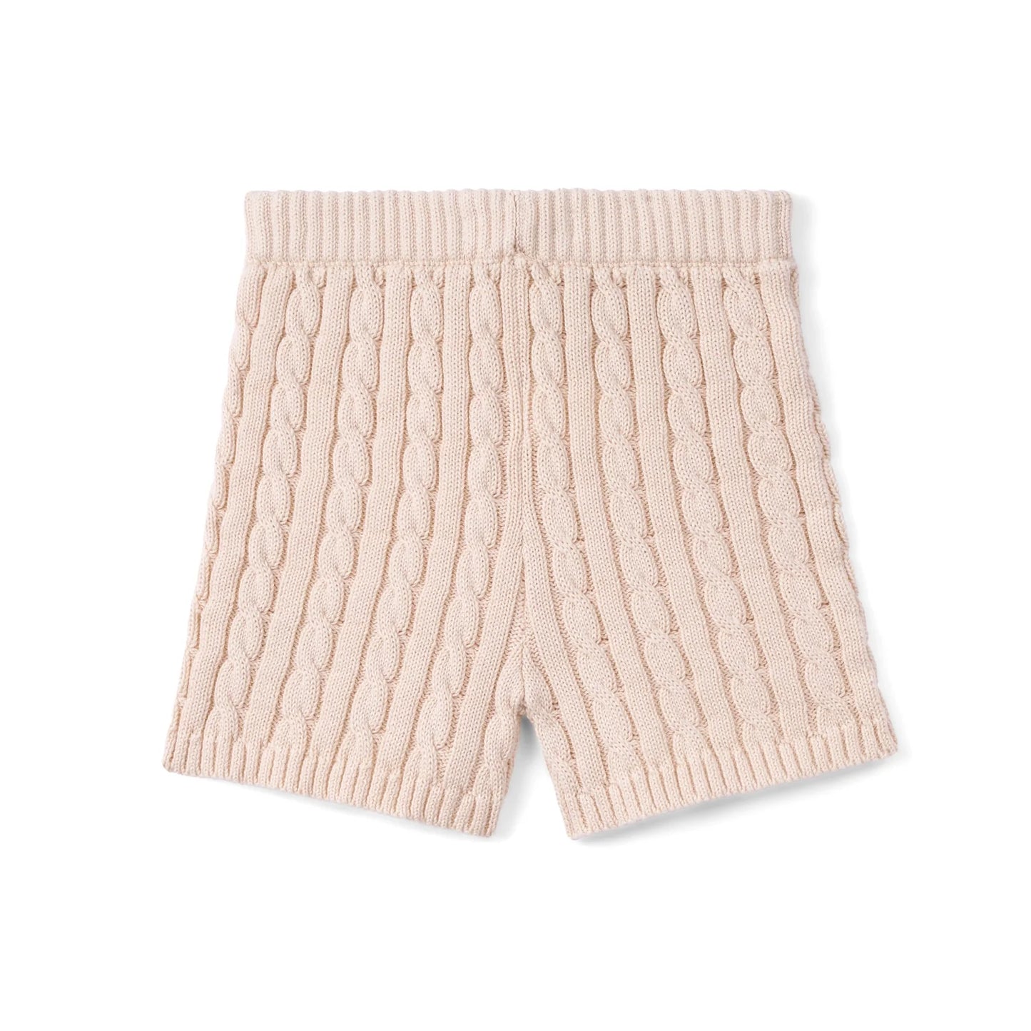 Cable Knit Short in Beige