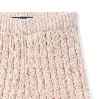 Cable Knit Short in Beige