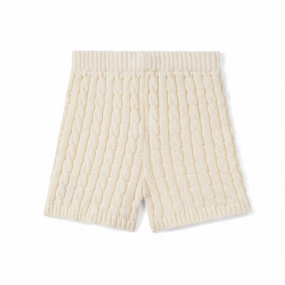 Cable Knit Short in Cream