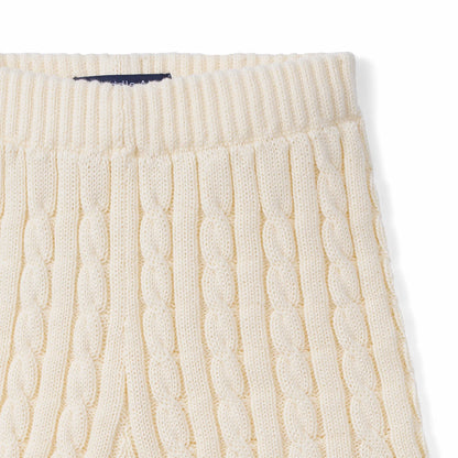 Cable Knit Short in Cream