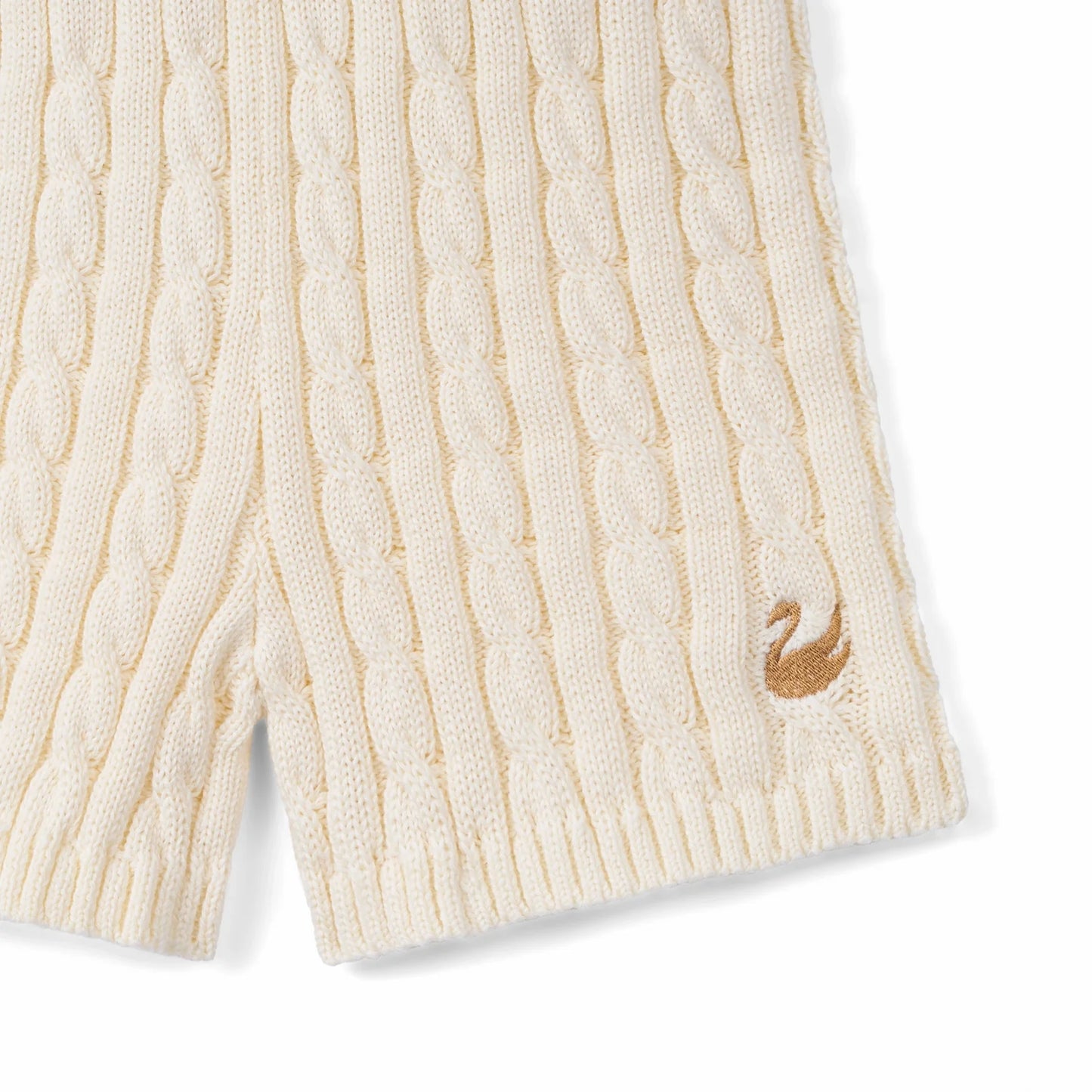 Cable Knit Short in Cream