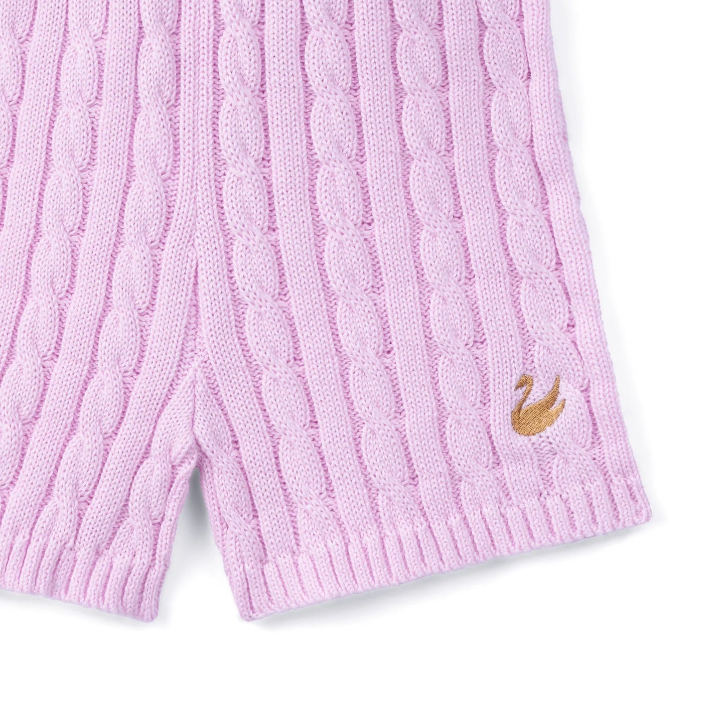 Cable Knit Short in Lilac