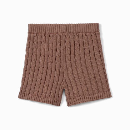 Cable Knit Short in Mocha