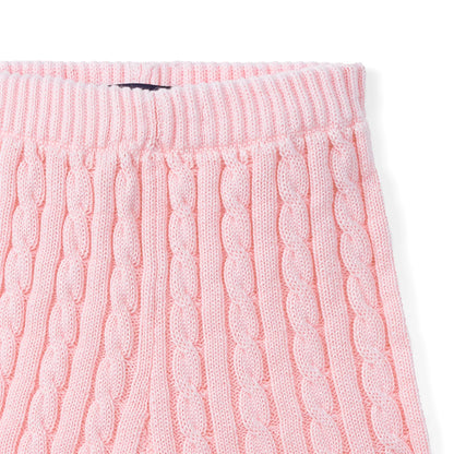 Cable Knit Short in Pink