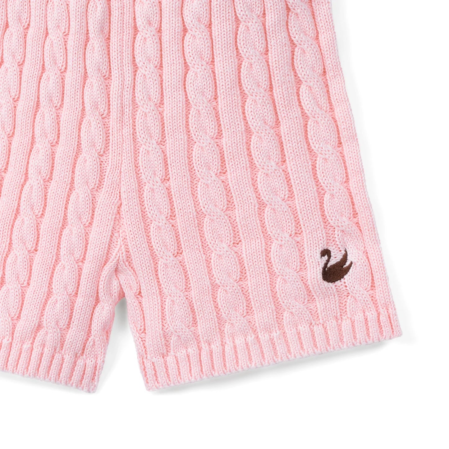 Cable Knit Short in Pink