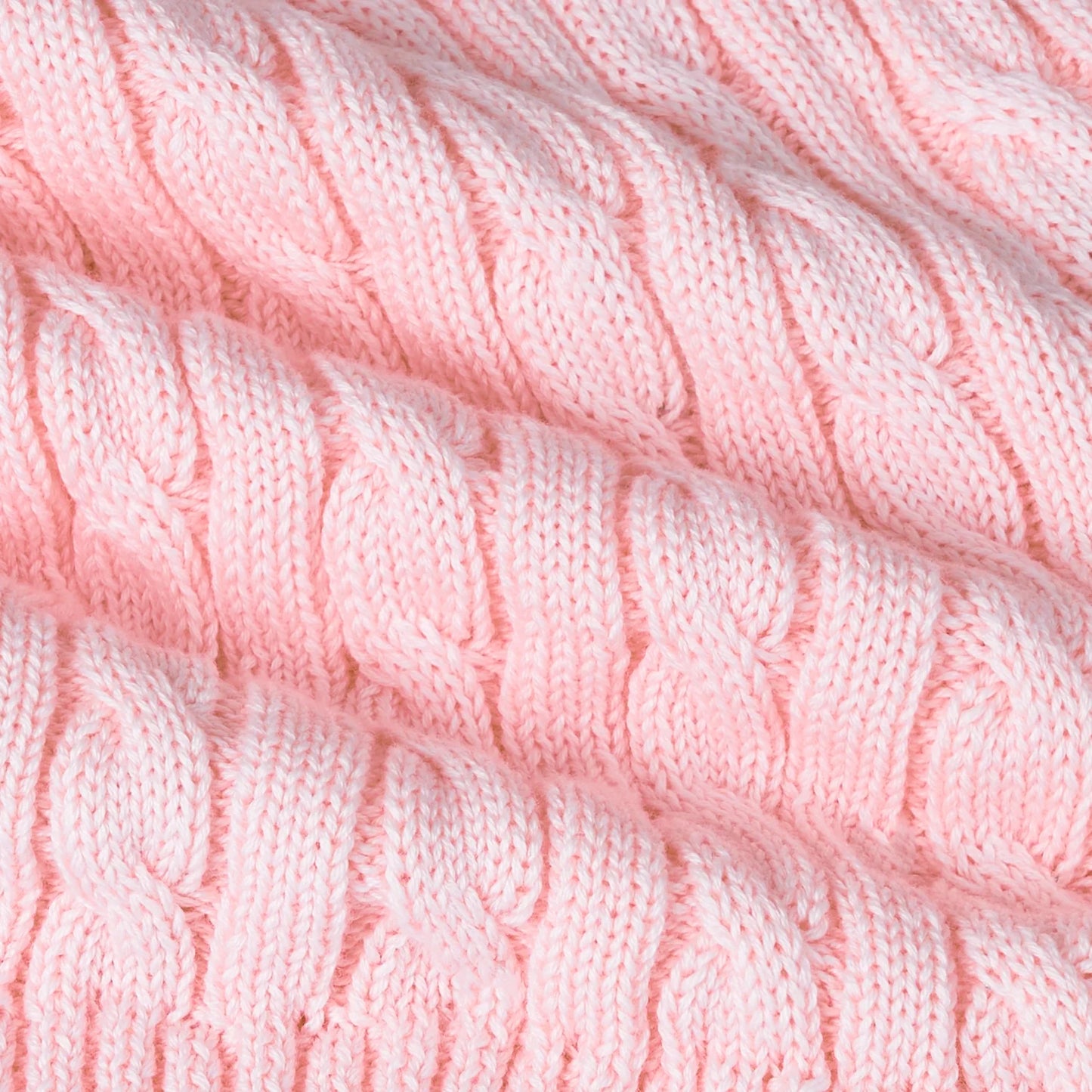 Cable Knit Short in Pink