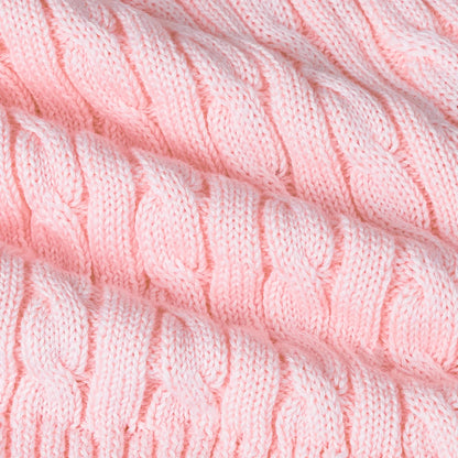 Cable Knit Short in Pink