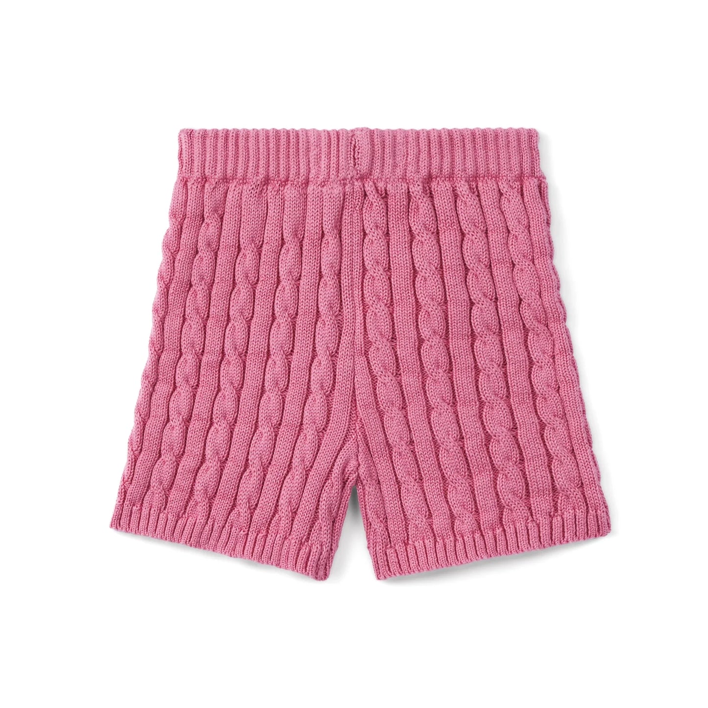 Cable Knit Short in Rose Pink