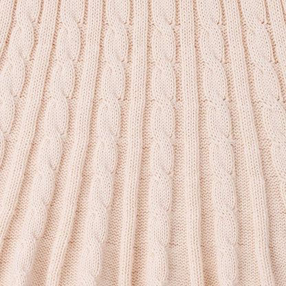 Cable Knit Skirts in Beige
