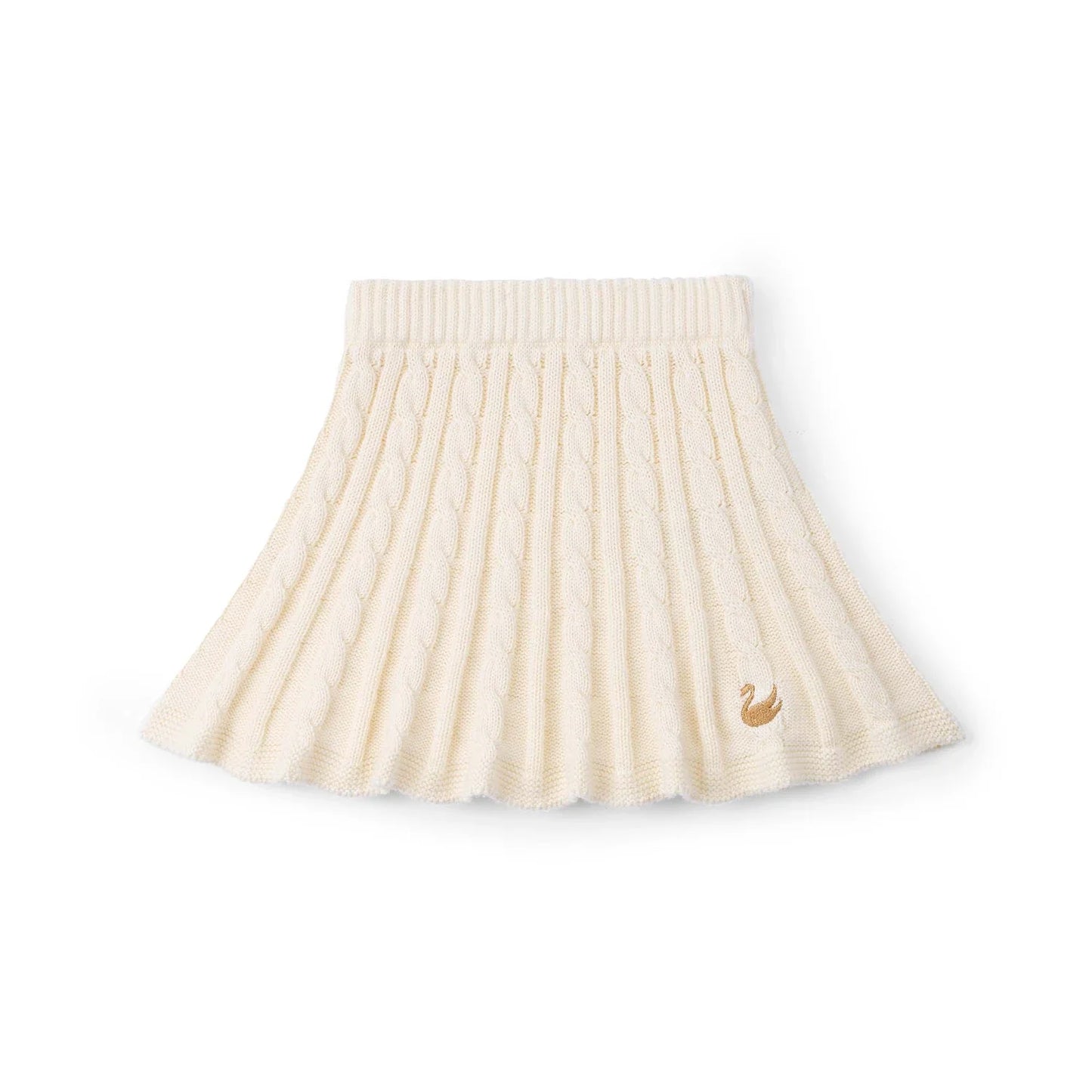 Cable Knit Skirts in Cream