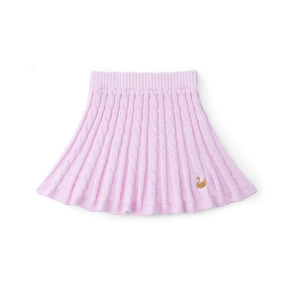 Cable Knit Skirts in Lilac
