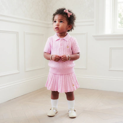 Cable Knit Skirts in Lilac