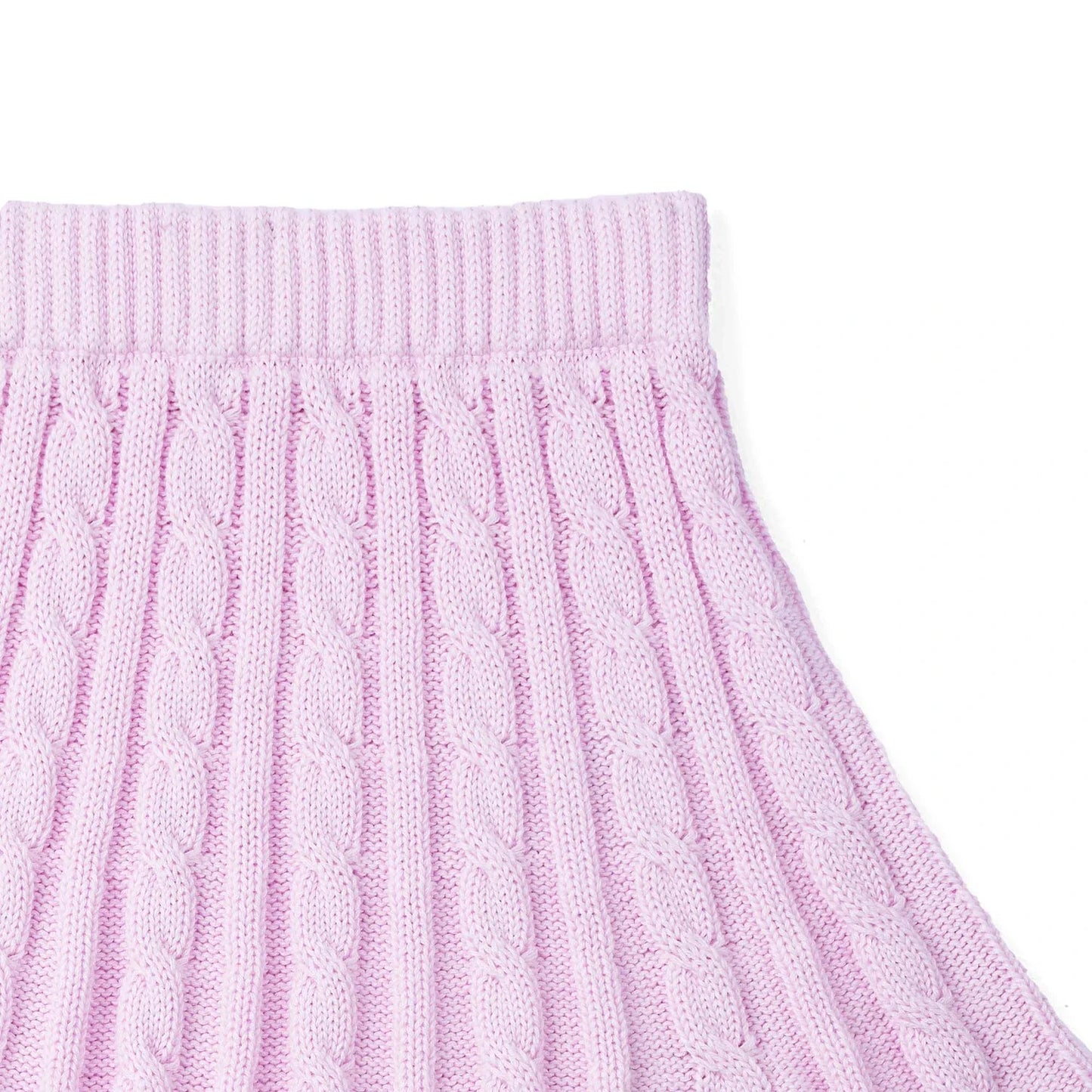 Cable Knit Skirts in Lilac