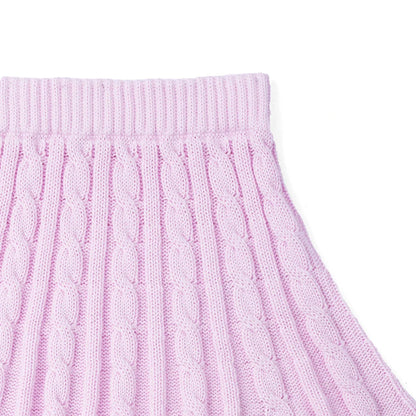 Cable Knit Skirts in Lilac