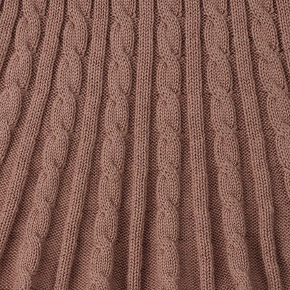 Cable Knit Skirts in Mocha