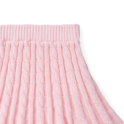 Cable Knit Skirts in Pink