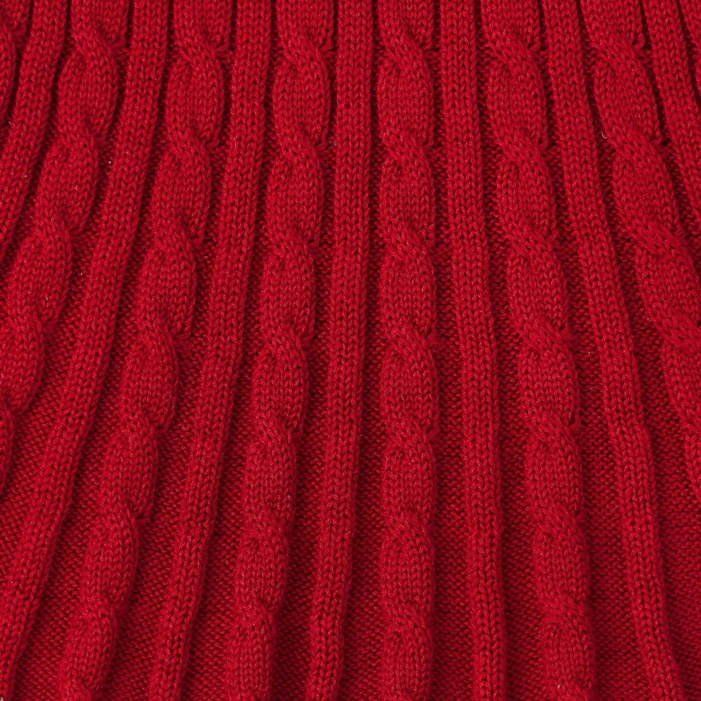 Cable Knit Skirts in Red Xmas