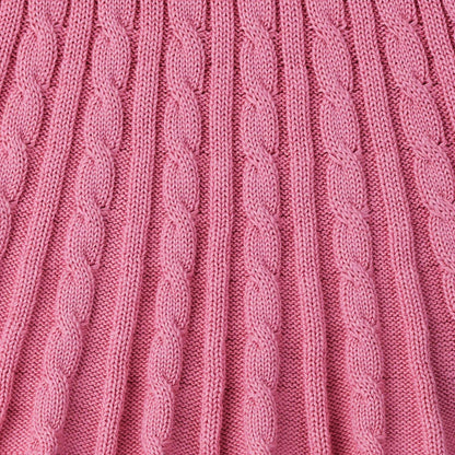 Cable Knit Skirts in Rose Pink