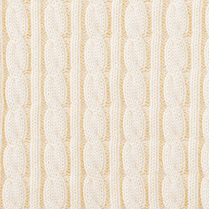 Classic Cable Knit Baby Sweater in Cream